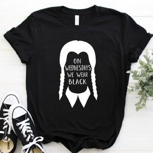 Wednesday Wear Black T-shirt Addams Family NEW